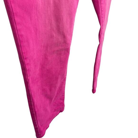 Soft Surroundings Ultimate Denim Pull On Pink Stretch Jeans Distressed Petite L - Picture 2 of 16